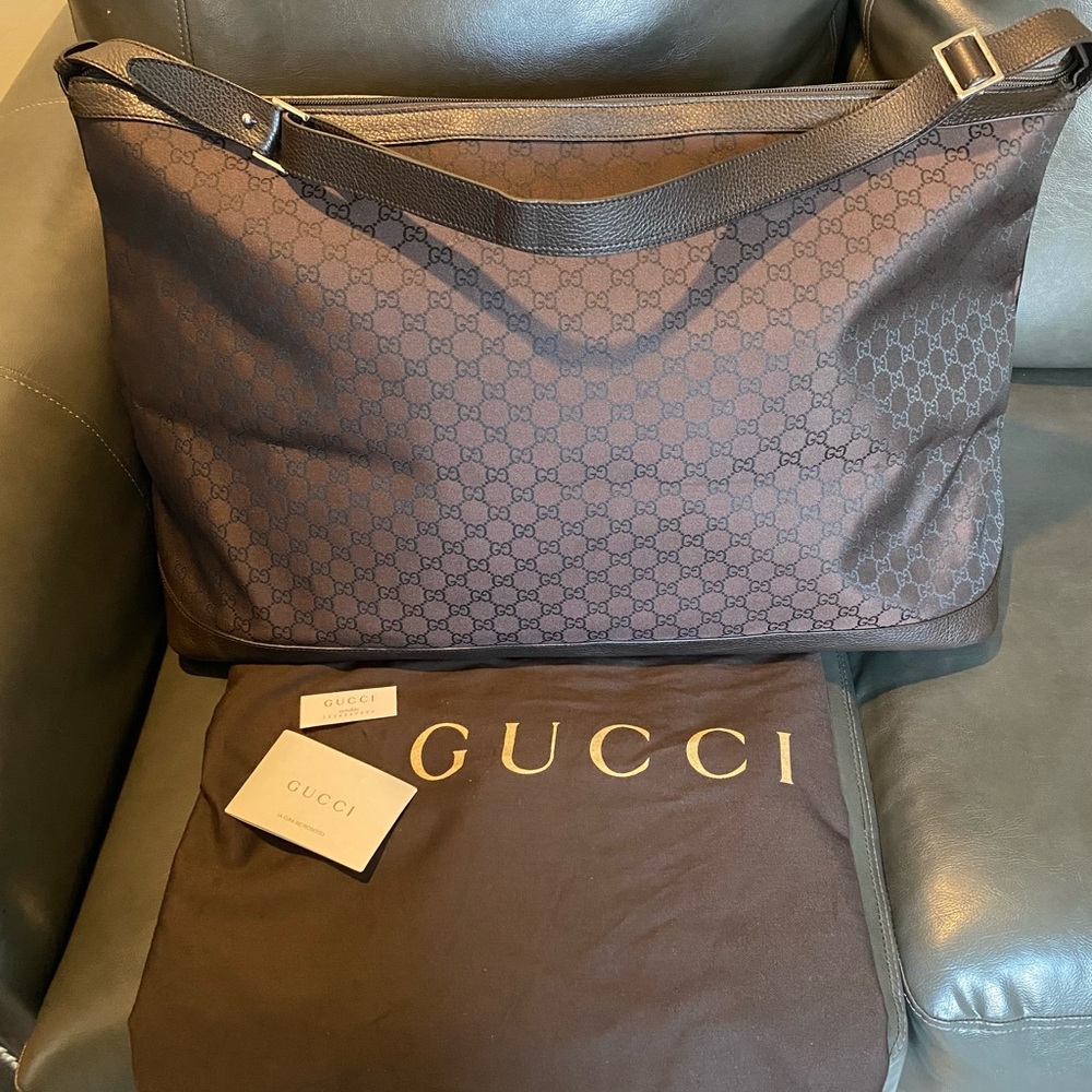 Gucci Brown Monogram Shoulder Bag